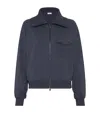 Brunello Cucinelli Lightweight French Terry Sweatshirt In Blue