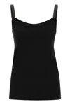 Brunello Cucinelli Ribbed Scoop Neck Sleeveless Top Design In Black