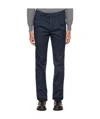 Brunello Cucinelli Stretch-cotton Tapered Trousers In Black