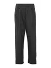 Brunello Cucinelli Women's Stretch Cotton Trousers In Gris