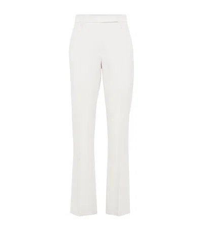 Brunello Cucinelli Stretch-cotton Trousers In Ivory
