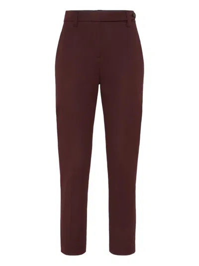 BRUNELLO CUCINELLI BRUNELLO CUCINELLI STRETCH-COTTON TROUSERS WITH BUTTON FASTENING