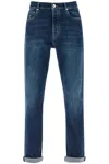 Brunello Cucinelli Stretch Denim Iconic Fit Jeans For A In Blue