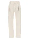 Brunello Cucinelli Beige Stretch Denim Pants