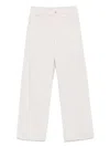 Brunello Cucinelli Stretch Dyed Denim Loose Barrel Jeans With Jewels Clothing In Neutral