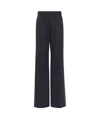 Brunello Cucinelli Stretch Flared Trousers In Black