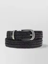 Brunello Cucinelli Braided Stretch Leather Belt