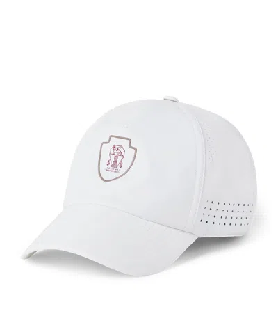 BRUNELLO CUCINELLI STRETCH-NYLON LOGO BASEBALL CAP