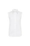 Brunello Cucinelli Stretch-cotton Poplin Monili Shirt In White