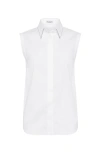 Brunello Cucinelli Stretch-cotton Poplin Monili Shirt In White