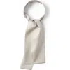 Brunello Cucinelli Stretch Silk Satin Jabot In Gray