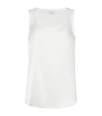 BRUNELLO CUCINELLI STRETCH-SILK SATIN REVERSIBLE TANK TOP