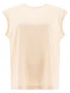 Brunello Cucinelli Women's Stretch Silk Satin T-shirt With Monili