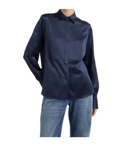 BRUNELLO CUCINELLI STRETCH-SILK SHIRT