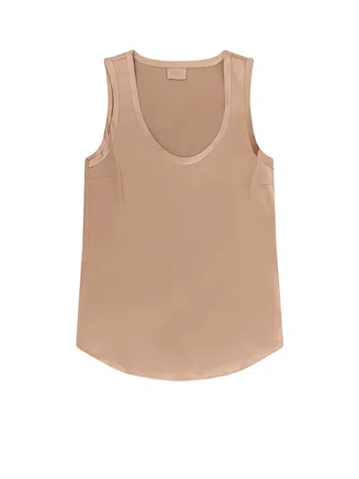 Brunello Cucinelli Women Stretch Silk Tank Top In Neutral
