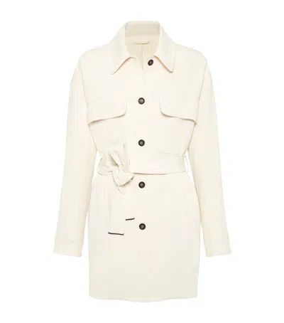 BRUNELLO CUCINELLI STRETCH-TWILL SAFARI JACKET