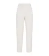 Brunello Cucinelli Women Slouchy Trousers In Viscose And Linen Fluid Twill With Moniline In White