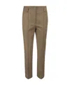 Brunello Cucinelli Stretched Straight Leg Trousers In Brown