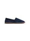 Brunello Cucinelli Stripe-detail Suede Loafers In Black