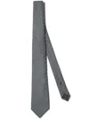 Brunello Cucinelli Stripe-detailing Tie In Gray