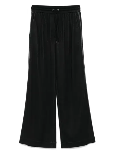 BRUNELLO CUCINELLI STRIPE-DETAIL TROUSERS