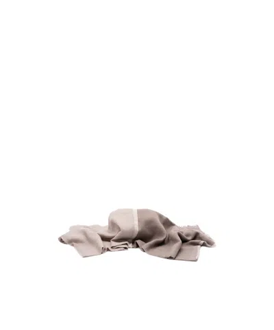 Brunello Cucinelli Stripe-detailed Scarf In Neutral