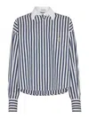 Brunello Cucinelli Striped Long-sleeved Shirt
