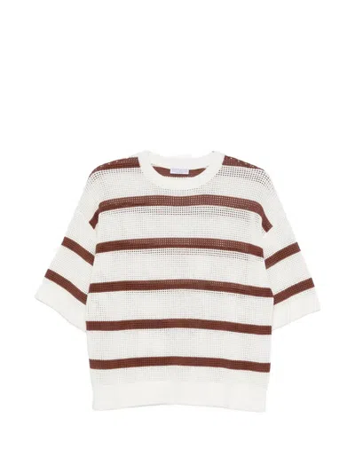 Brunello Cucinelli Stripe Shirt In Multi