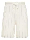 Brunello Cucinelli Wool-sea Island Cotton Bermuda Shorts