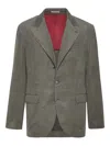 Brunello Cucinelli Corduroy Blazer In Gray