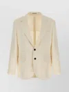 Brunello Cucinelli Operated Stripe Blazer In Neutral