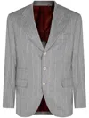 Brunello Cucinelli Blazer Jacket In Grey