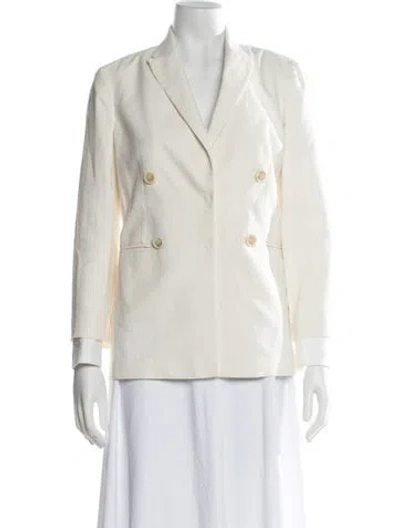 Pre-owned Brunello Cucinelli Striped Blazer In Neutral