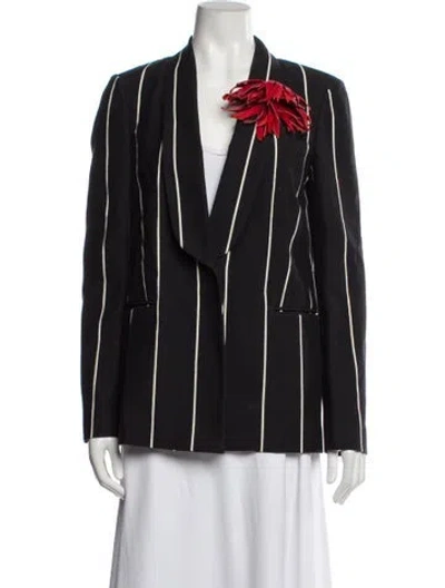 Pre-owned Brunello Cucinelli Striped Blazer W/ Tags In Gray