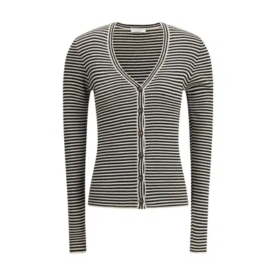 BRUNELLO CUCINELLI STRIPED CARDIGAN