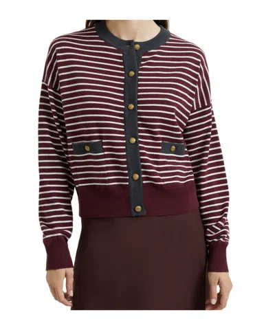 Brunello Cucinelli Striped Cardigan In Multi