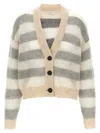 Brunello Cucinelli Striped Cardigan