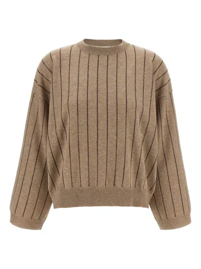 Brunello Cucinelli Striped Cashmere Sweater