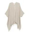 Brunello Cucinelli Linen Cape In Nude