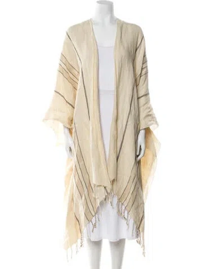 Pre-owned Brunello Cucinelli Striped Coat In Neutral