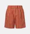 Brunello Cucinelli Striped Cotton-blend Bermuda Shorts