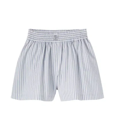 Brunello Cucinelli Kids' Striped Cotton-blend Shorts In Multi