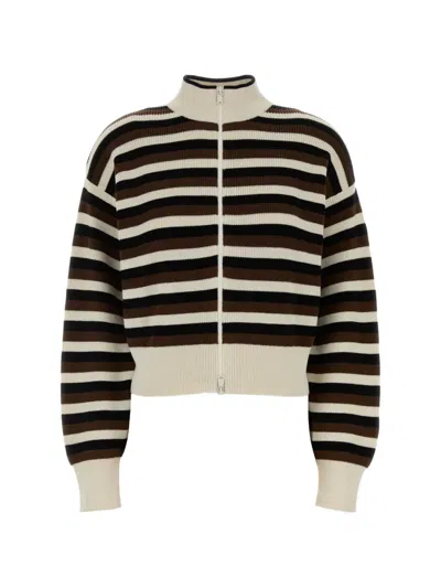 Brunello Cucinelli Embroidered Cotton Cardigan In Multi