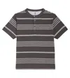 Brunello Cucinelli Striped Cotton Jersey T-shirt In Grey+dark Grey