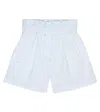 Brunello Cucinelli Shorts Aus Baumwolle In Bianco/celeste