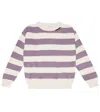 Brunello Cucinelli Striped Cotton Sweater In Multicoloured