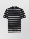 Brunello Cucinelli Monili Striped Short-sleeve Cotton T-shirt