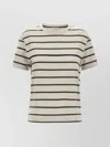 Brunello Cucinelli Striped Crew Neck T-shirt
