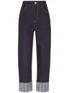 Brunello Cucinelli Striped-detailing Jeans In Blue