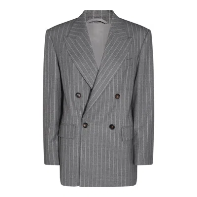 Brunello Cucinelli Double-breasted Virgin Wool Blazer In
